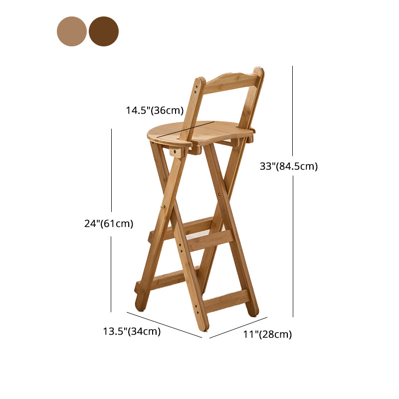 Armlose Holz-Barhocker im nordischen Stil, klappbare Thekenhocker, 1 Stück