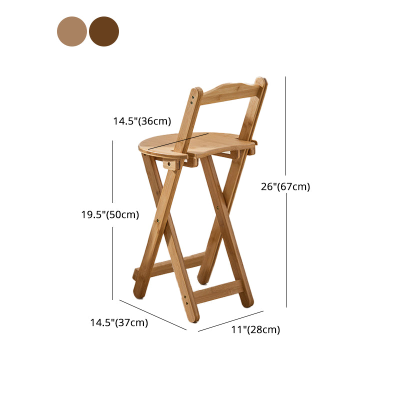 Armlose Holz-Barhocker im nordischen Stil, klappbare Thekenhocker, 1 Stück