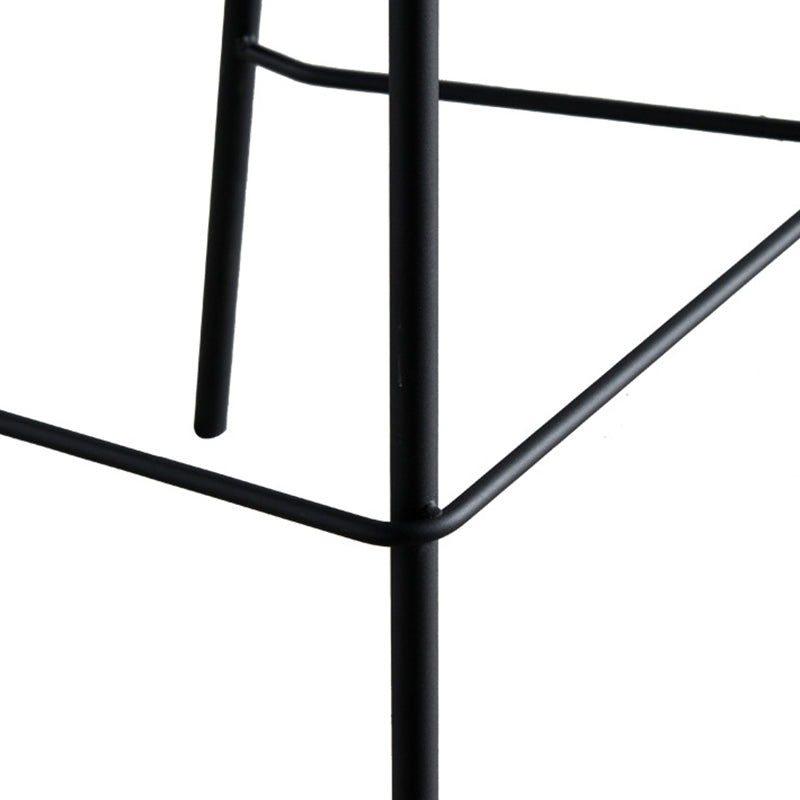 Taburetes de contraates de plástico de metal escandinavo taburetes de bar sin respaldo con asiento de cubo