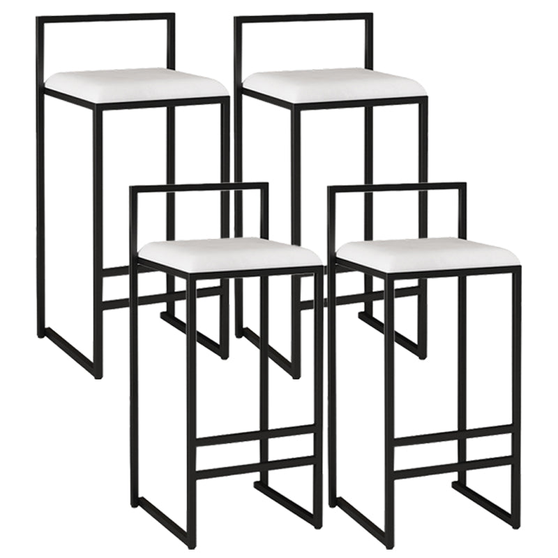Taburete de bar tapizado en terciopelo de estilo nórdico, taburete de bar con base de trineo