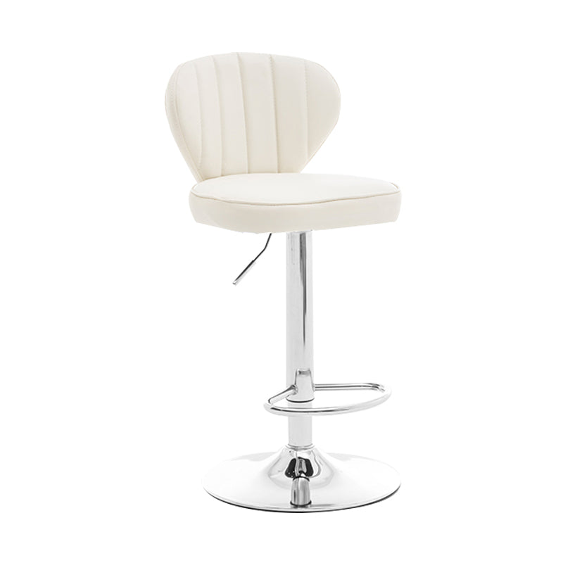 Restaurant Nordic Leather Bar Stool Modern Adjustable Height Stool