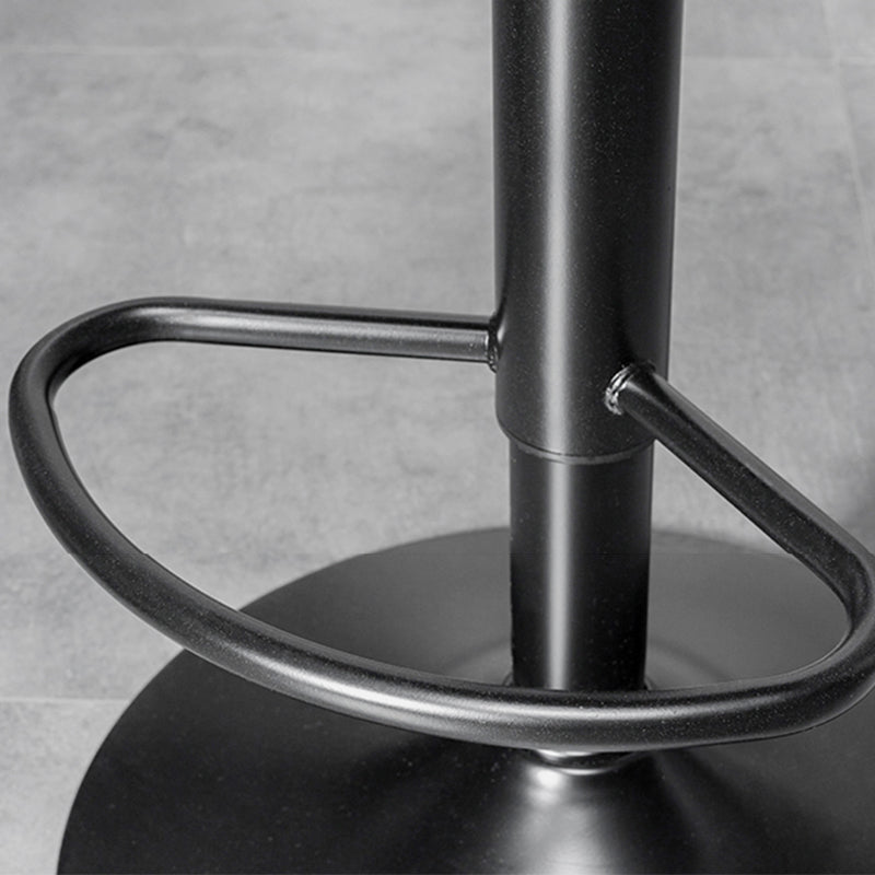 Restaurant Nordic Leather Bar Stool Modern Adjustable Height Stool
