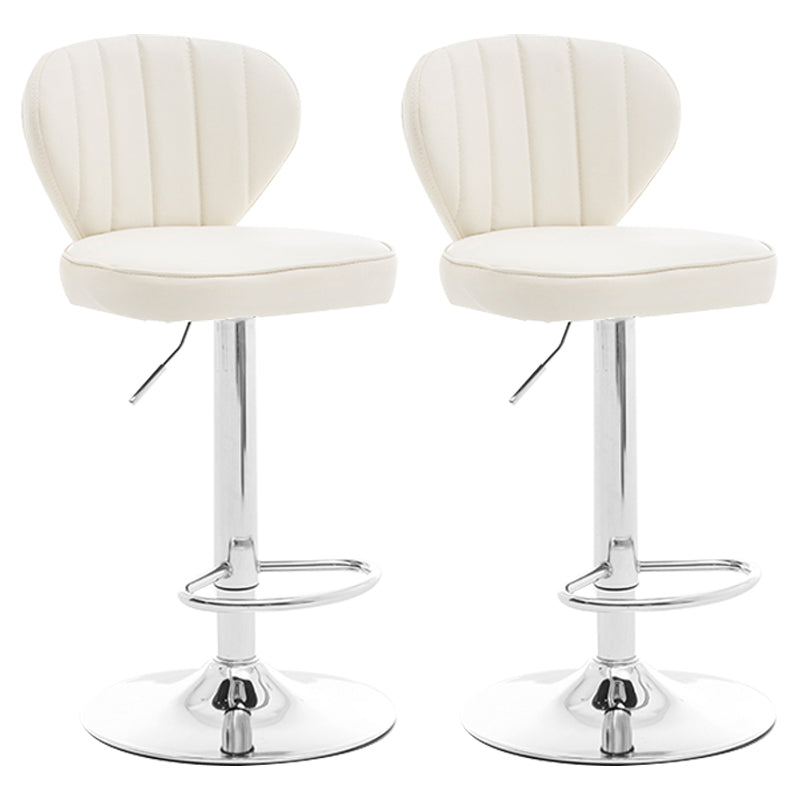Restaurant Nordic Leather Bar Stool Modern Adjustable Height Stool