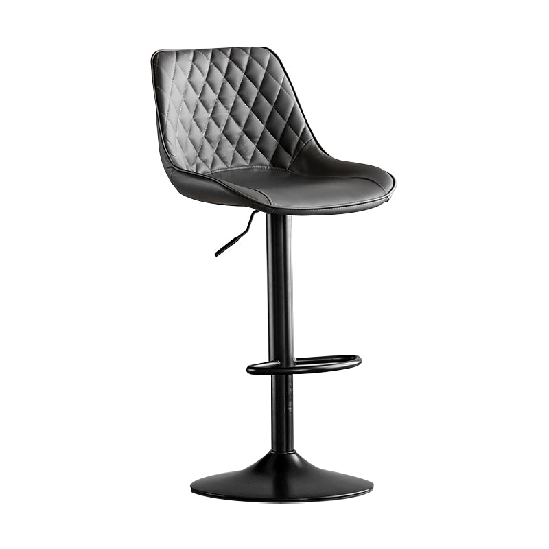 Dining Room Nordic Leather Bar Stool Modern Adjustable Height Stool