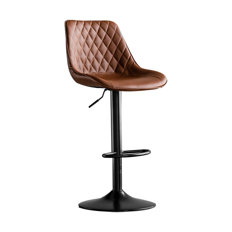 Dining Room Nordic Leather Bar Stool Modern Adjustable Height Stool