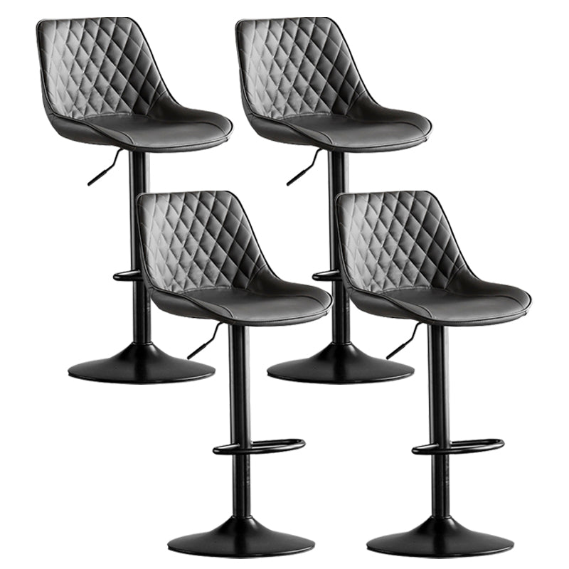 Dining Room Nordic Leather Bar Stool Modern Adjustable Height Stool