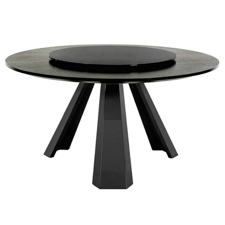 Solid Wood Dining Table Contemporary Dining Site Table with Tripod Base