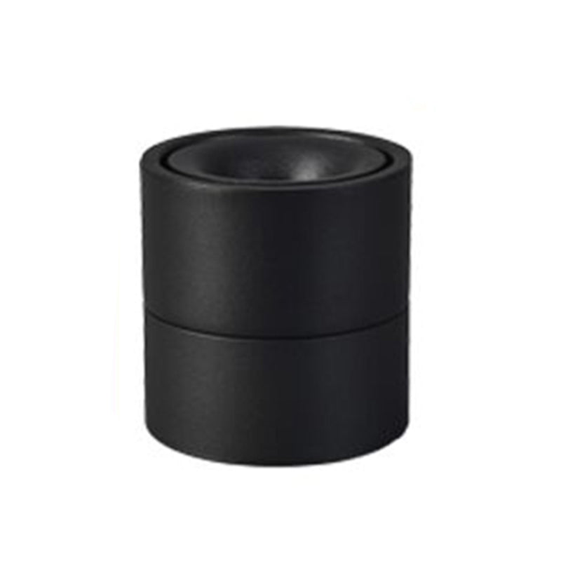 Plafonnier LED de forme cylindrique moderne, montage encastré en aluminium pour salon