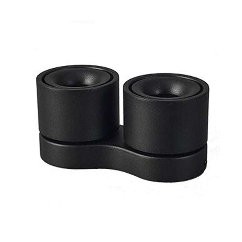 Plafonnier LED de forme cylindrique moderne, montage encastré en aluminium pour salon