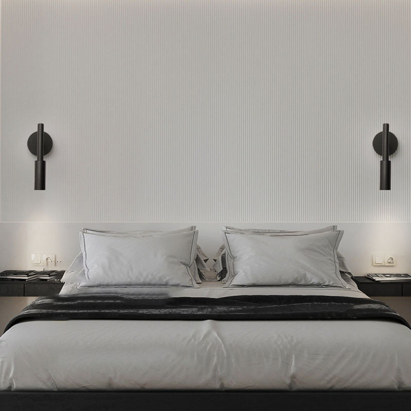 Medio cilindro de lectura de la pared iluminación de pared de estilo moderno de metal de 1 luces montadas en la pared