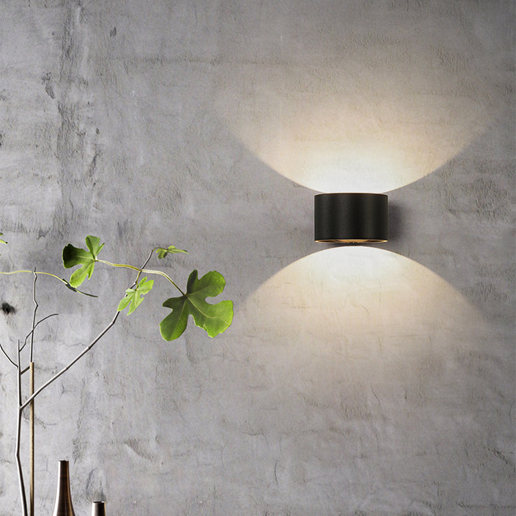 2 luces Luz de pared de metal de estilo geométrico de forma geométrica Luz de montaje de pared de luz