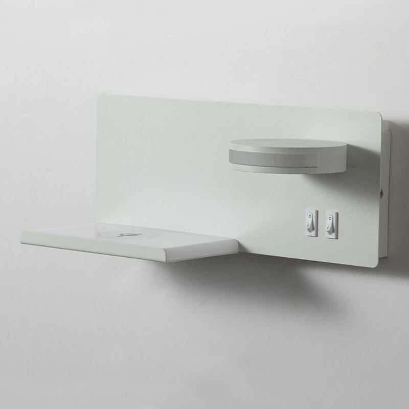 Forma geométrica de lectura de metal luz de pared estilo moderno 2 luces de montaje de pared lámpara de luz