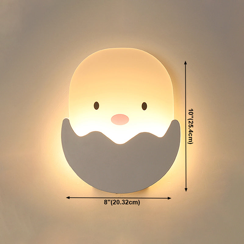 1 Mur géométrique léger style enfant Style en métal Moup Mont luminaire pour la chambre pour enfants