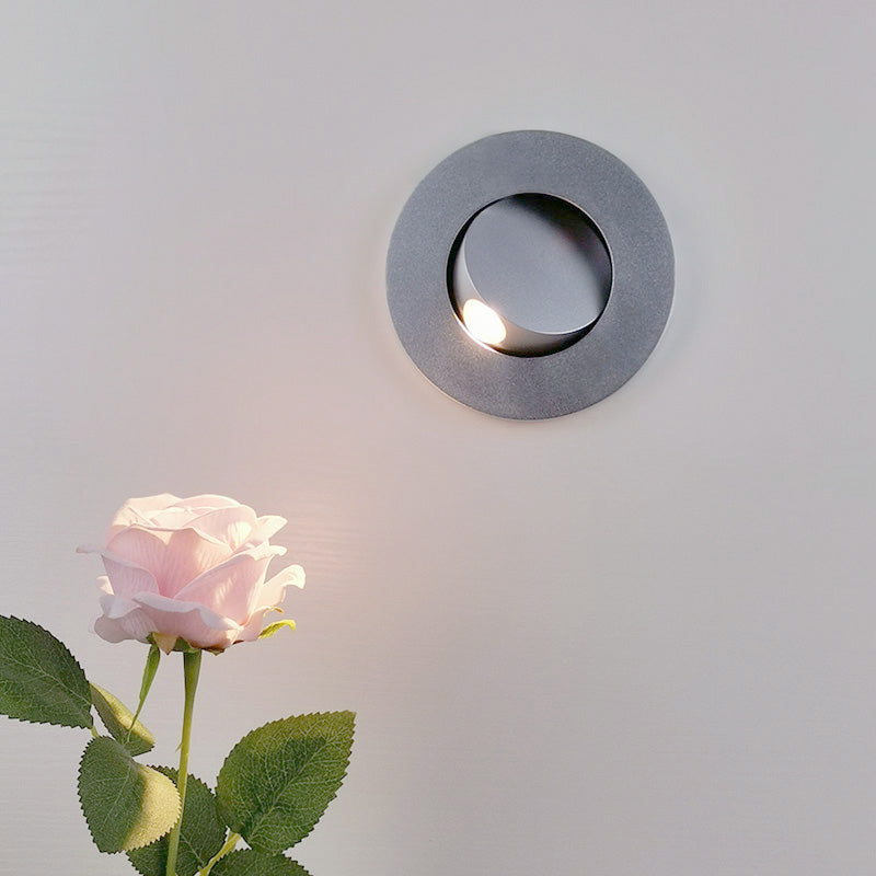 Metall 1-Licht-Lesen Wandbeleuchtung moderner Stil Runde Form Wandmontage Leuchte