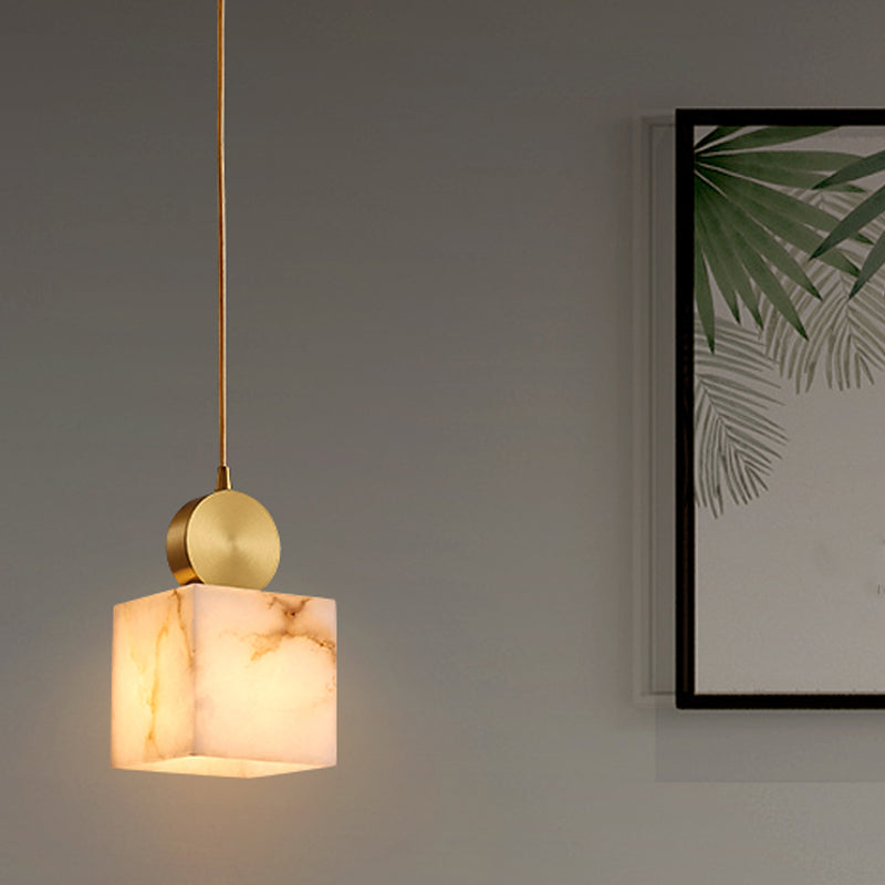 Marble Unique Shape Hanging Lights Modern Style Hanging Mount Fixture for Restaurant