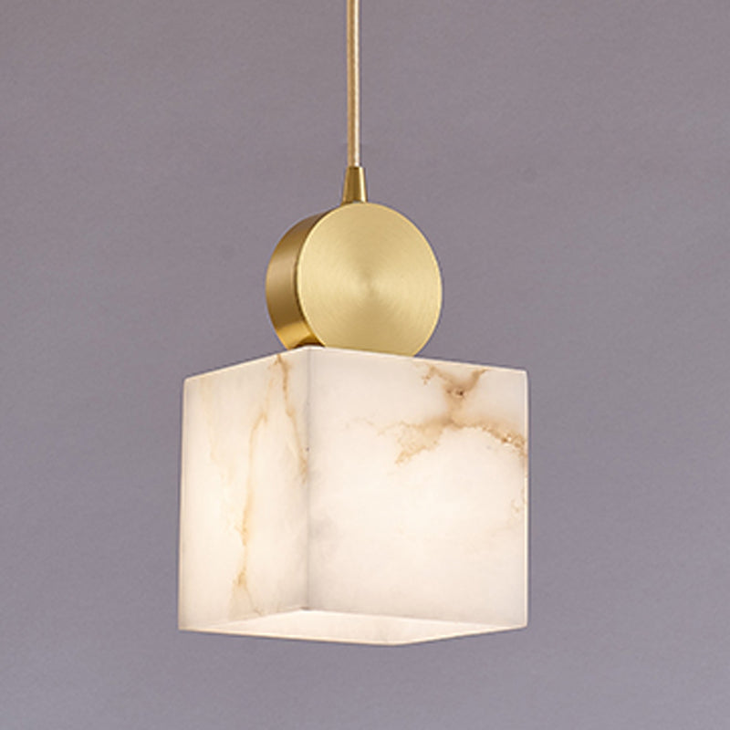 Marble Unique Shape Hanging Lights Modern Style Hanging Mount Fixture for Restaurant