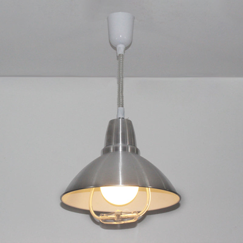 Postmodern Style Bowl Shape Hanging Light Metal 1 Light Pendant Lights for Dining Room