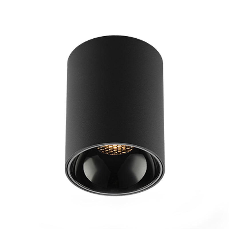 Plafonnier LED en aluminium de forme cylindrique, simplicité moderne, montage encastré pour couloir