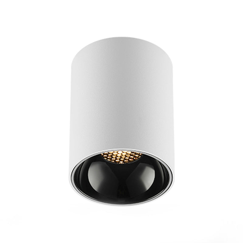 Plafonnier LED en aluminium de forme cylindrique, simplicité moderne, montage encastré pour couloir