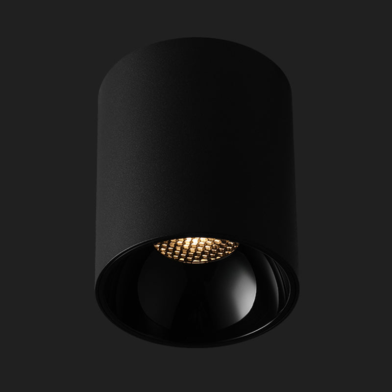 Plafonnier LED en aluminium de forme cylindrique, simplicité moderne, montage encastré pour couloir