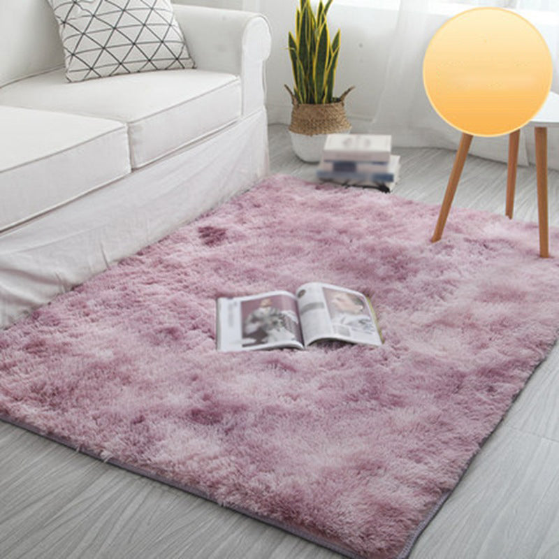 Coffee Gradual Change Rug Polyester Modern Rug Stain Resistant Rug for Drawing Room