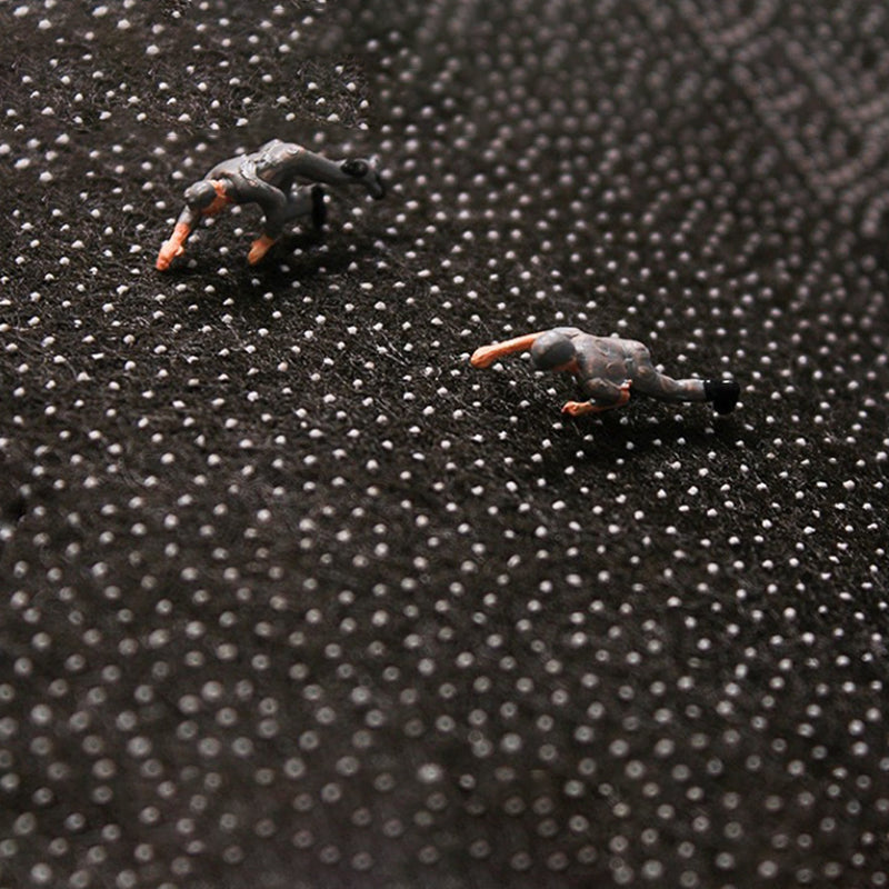 Brown Modern Rug Polyester Abstract Pattern Rug Rug Washable Rug for Living Room