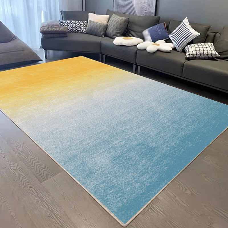 Brown Modern Rug Polyester Abstract Pattern Rug Rug Washable Rug for Living Room