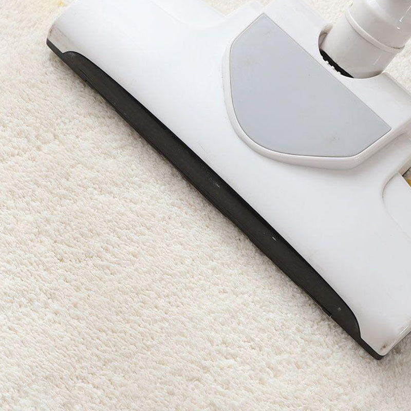Beige Simple Rug Polyester Plant Rug Non-Slip Backing Rug for Drawing Room