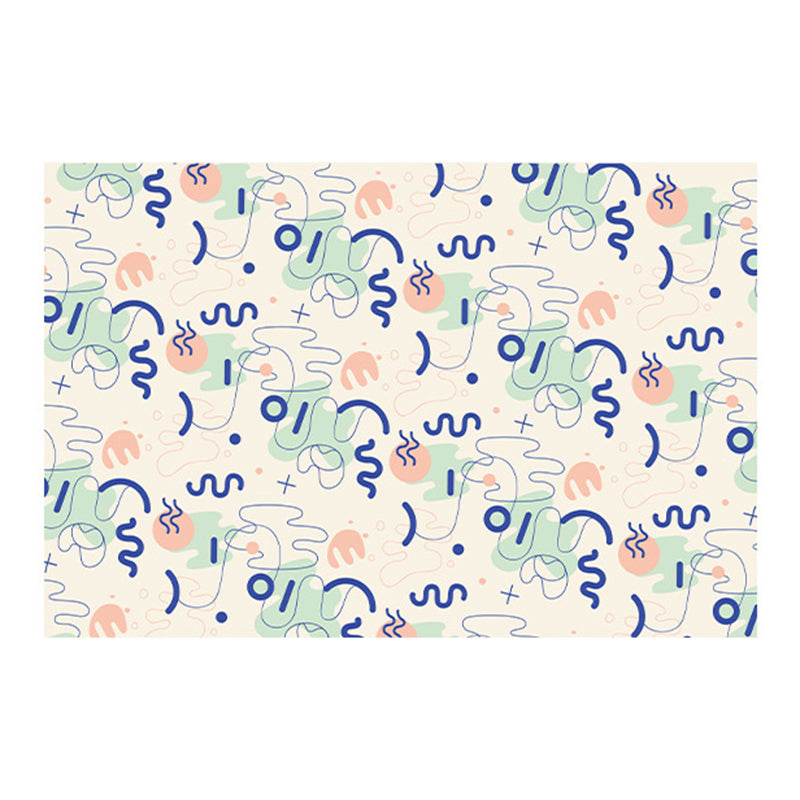 Purple Simple Rug Polyester Color Piece Rug Stain Resistant Rug for Home Decor