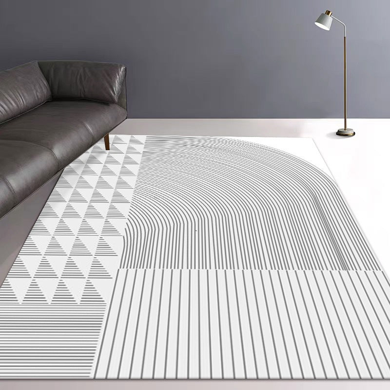 Minimalism Abstract Striped Wabi-sabi Carpet Indoor Rug for Living Room Bedroom Rug