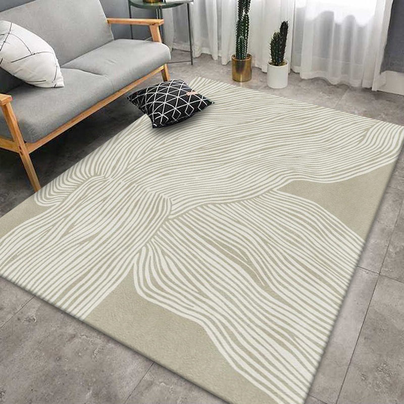 Minimalism Abstract Striped Wabi-sabi Carpet Indoor Rug for Living Room Bedroom Rug