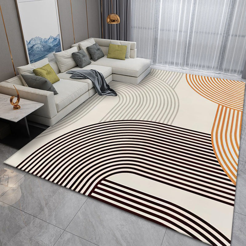 Minimalism Abstract Striped Wabi-sabi Carpet Indoor Rug for Living Room Bedroom Rug