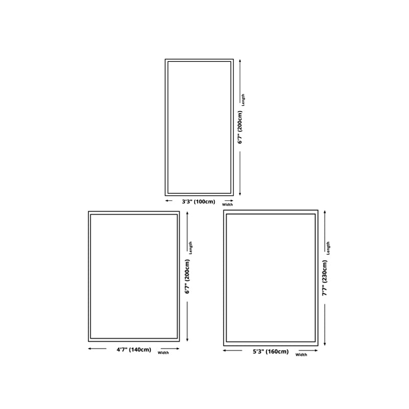 Abstract Rug Polyester Area Carpet Stain Resistant Indoor Rug for Home Decoration