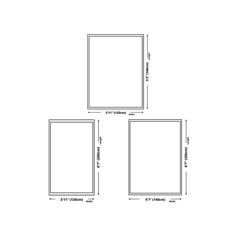 Modern Geometric Abstract Rug Striped Carpet Stain Resistant Indoor Rug for Home