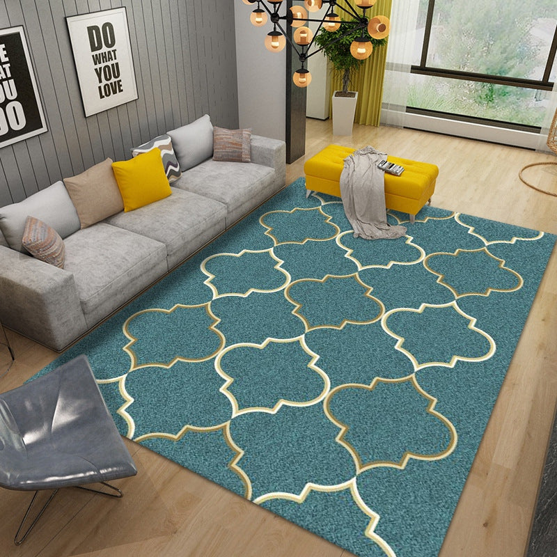 Simplicity Geometric Patterns Indoor Rug Stain Resistant Area Carpet for Home Rug