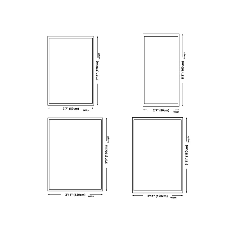 Gray Modern Carpet Polyester Constrast Color Carpet Washable Carpet for Living Room