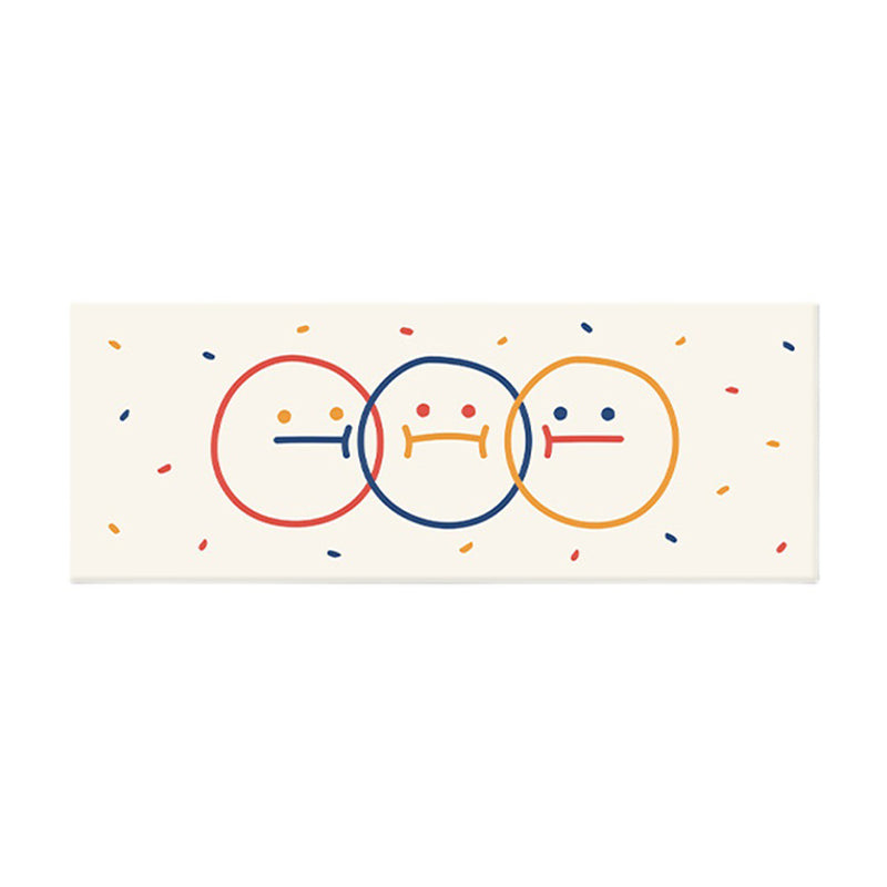 Beige Modern Rug Blending Spots Rug Non-Slip Backing Rug for Living Room