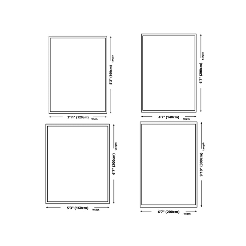 Black Modern Rug Polyester Graphic Rug Stain Resistant Rug for Drawing Room