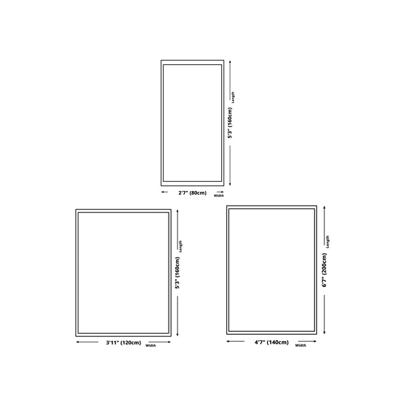 Industrial Style Rug Gray Indoor Rug Polyester Carpet with Non-Slip Backing