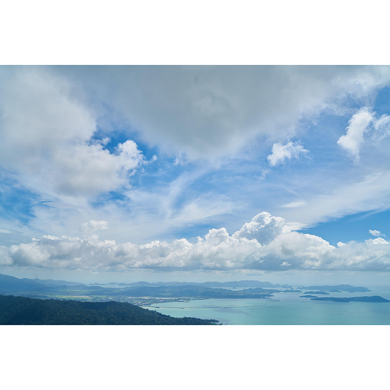 Cloud Mildew Resistant Wall Mural Wallpaper Sky Landscapes Pattern for Living Room