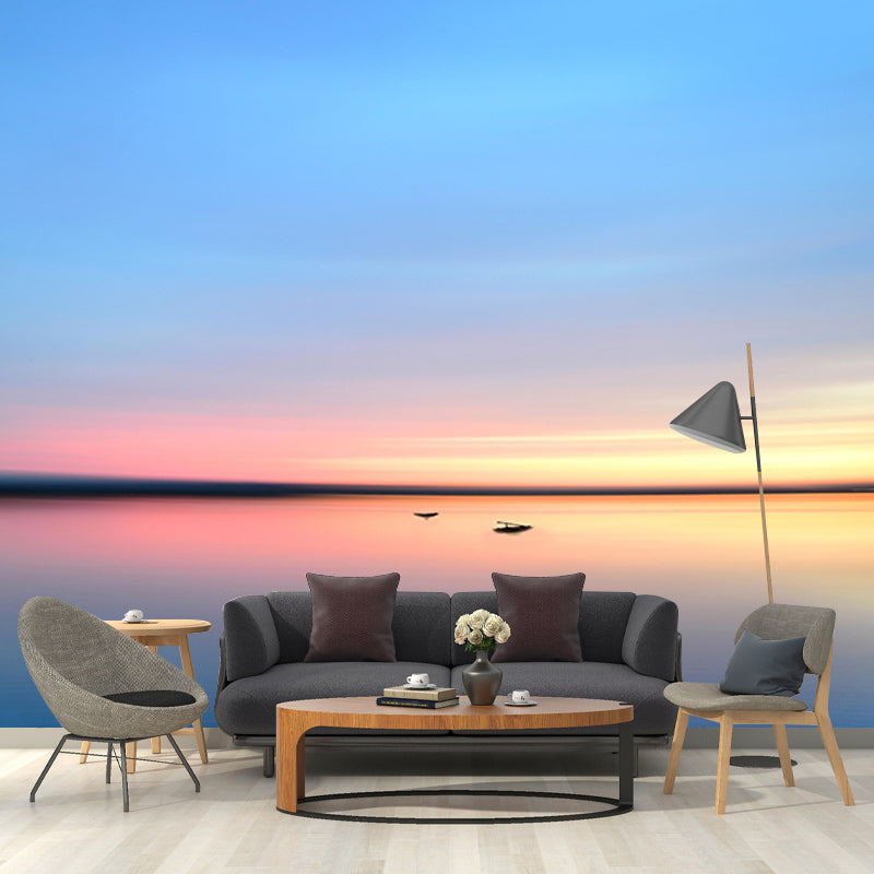 Vivid Mildew Resistant Mural Wallpaper Sky Landscapes Pattern for Decoration