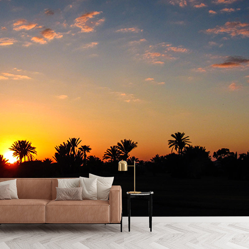 Vivid Mildew Resistant Mural Wallpaper Sky Landscapes Pattern for Decoration