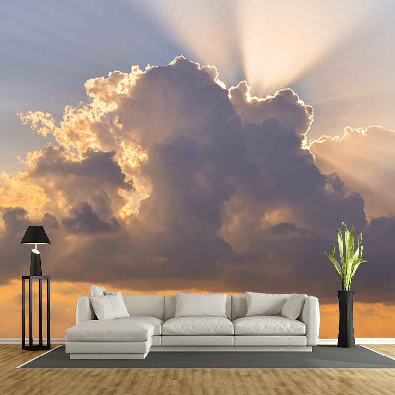 Mildew Resistant Wall Mural Wallpaper Sky Landscapes Pattern for Decoration