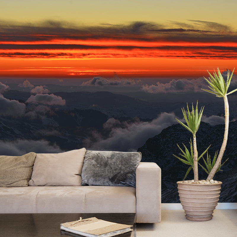 Sunset Landscapes Mildew Resistant Wall Mural Wallpaper Pattern for Home Decor
