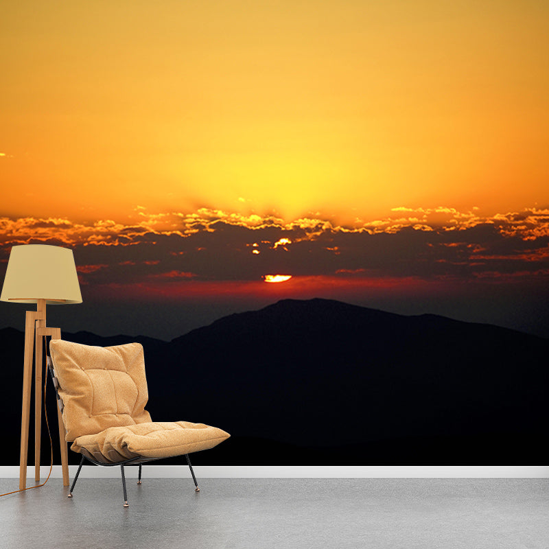 Cloudy Sky Resistant Mural Wallpaper Sky Landscapes Pattern for Home Decor