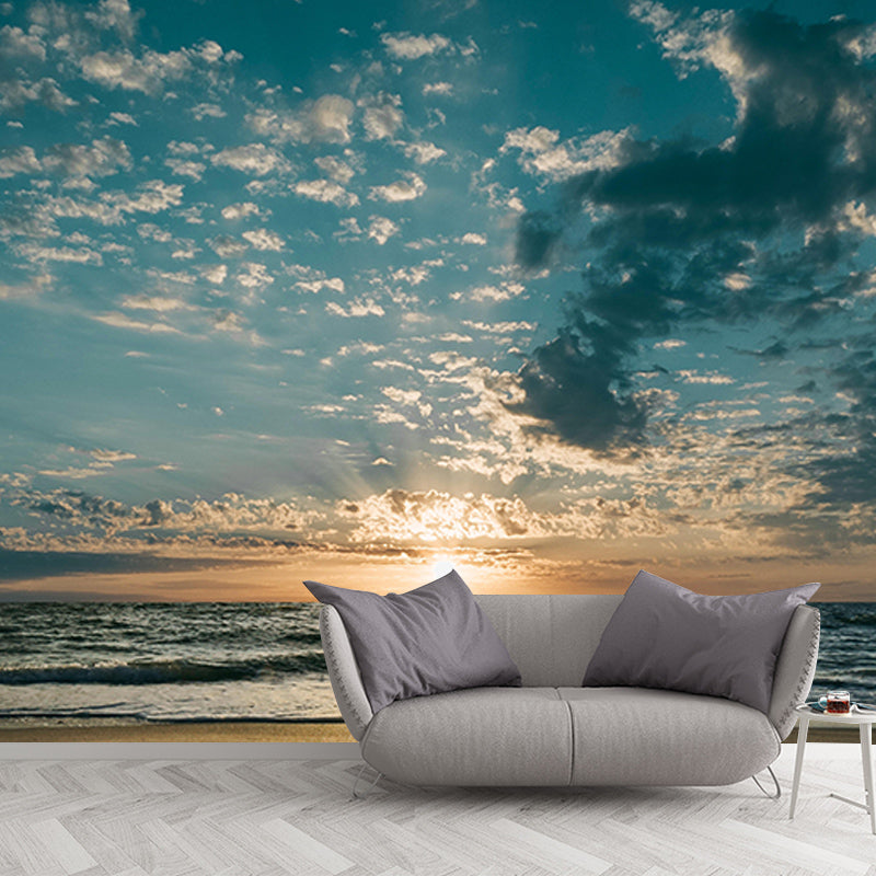 Mildew Resistant Wall Mural Wallpaper Sky Landscapes Pattern for Bedroom