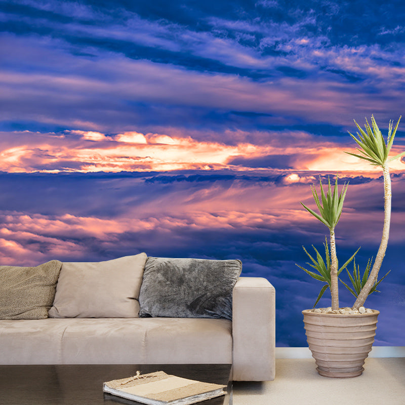 Mildew Resistant Wall Mural Wallpaper Sky Landscapes Pattern for Bedroom