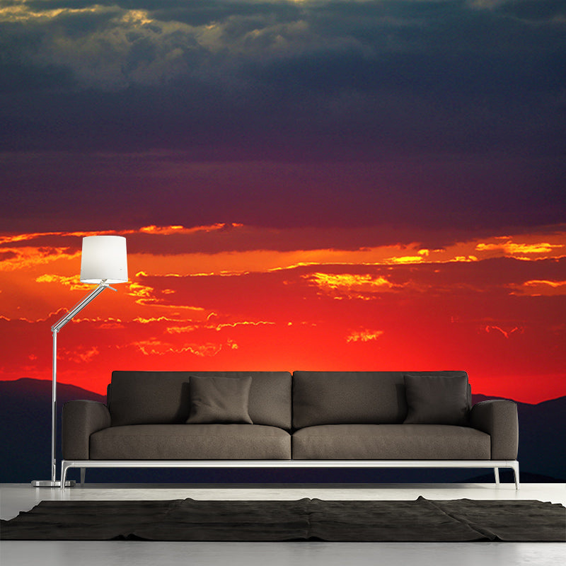 Mildew Resistant Wall Mural Wallpaper Sky Landscapes Pattern for Bedroom