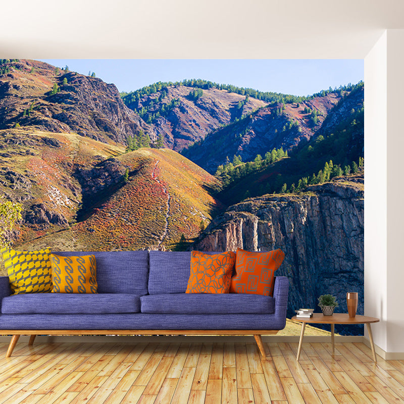 Mildew Resistant Wall Mural Wallpaper Mountain Landscapes Pattern Wall Covering