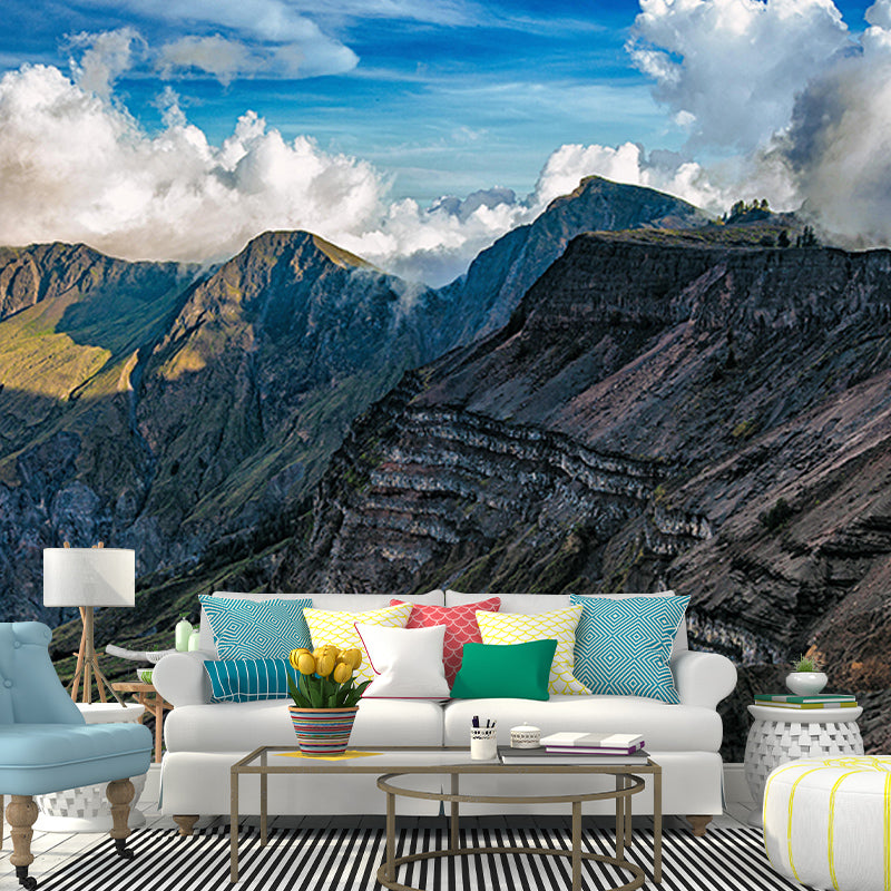 Mildew Resistant Wall Mural Wallpaper Mountain Landscapes Pattern Wall Art